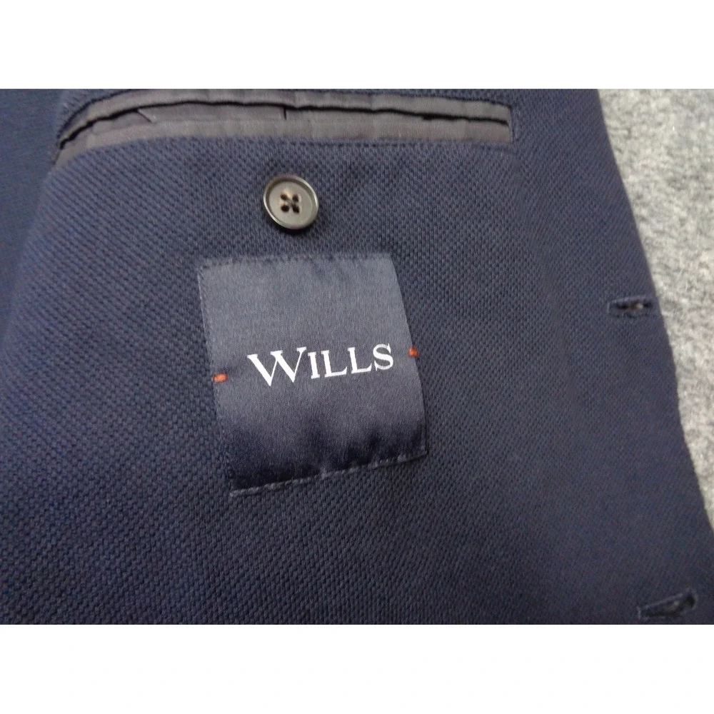 Wills Rosedale Blazer Mens 42R Blue Unstructured Surgeon Cuff Huckberry